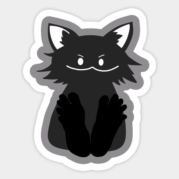 Cat With Feet Sticker by SweetOblige